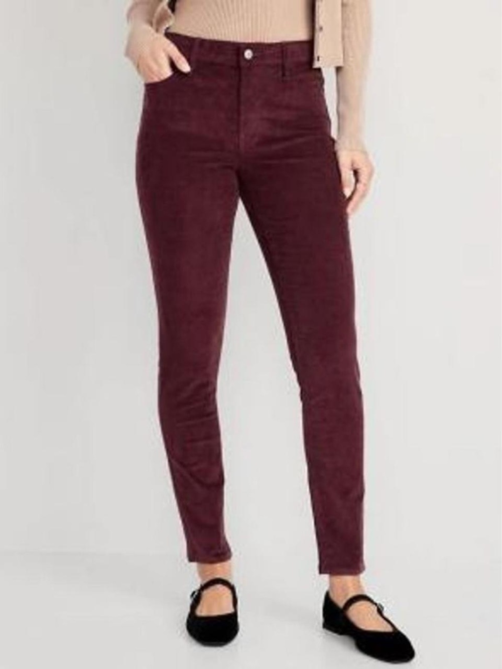 Old Navy High Rise Rockstar Super Skinny Secret-Slim Pockets Velvet Pants